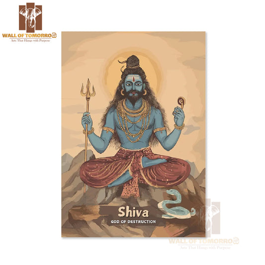 Shiva Religious High Quality Unframed Poster Print & Waterproof Poster Print Wall Décor in Sri Lanka