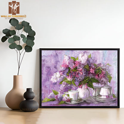 Bouquet Of Lilac, Paintings High Quality Unframed Poster Print & Waterproof Poster Print Wall Décor