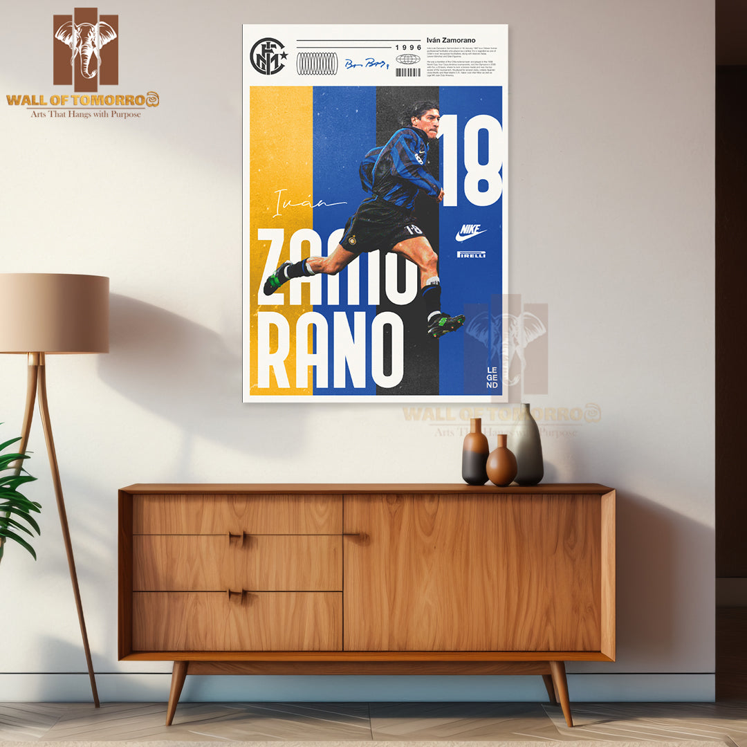 Famous Soccer Player in Motion Sports High Quality Unframed Poster Print & Waterproof Poster Print Wall Décor