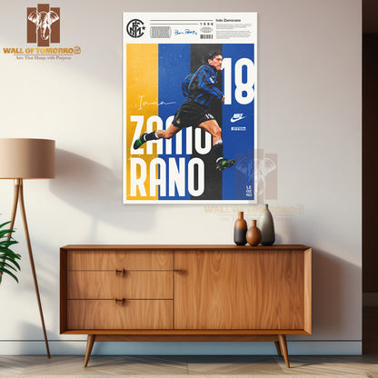 Famous Soccer Player in Motion Sports High Quality Unframed Poster Print & Waterproof Poster Print Wall Décor