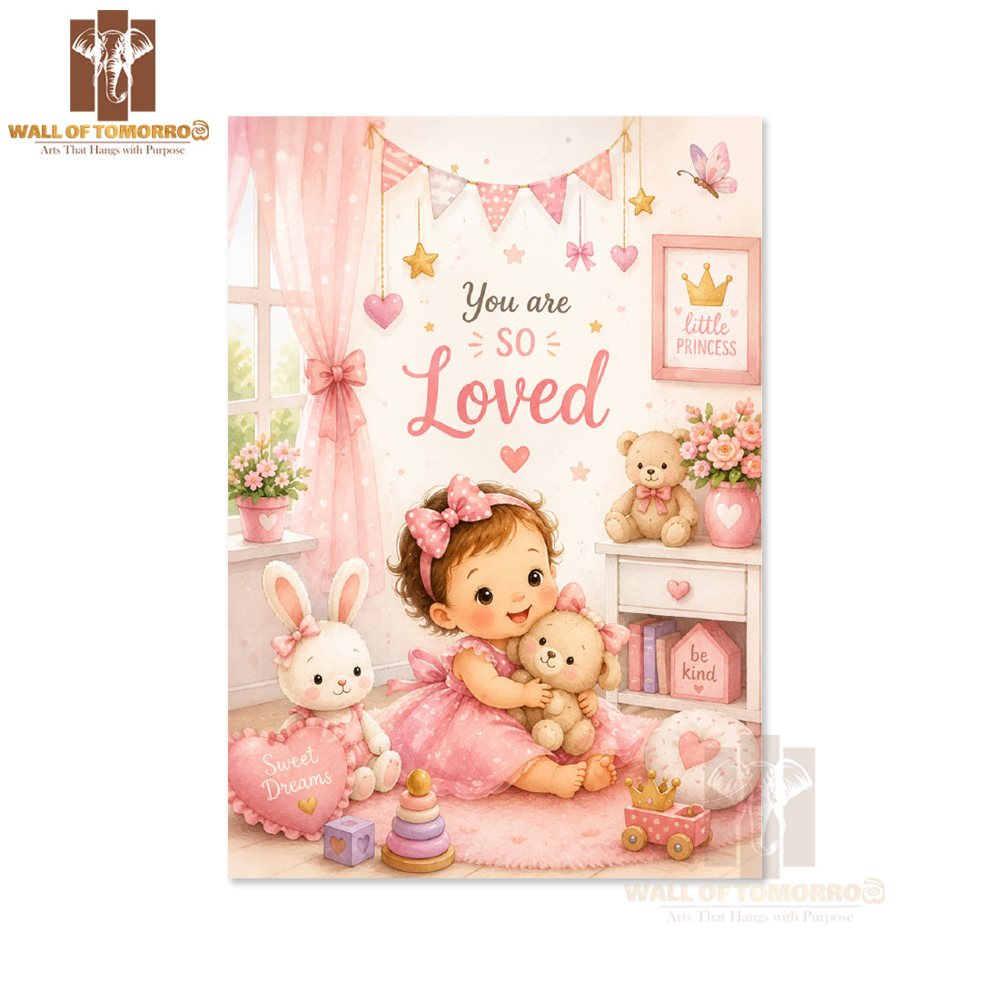 You Are So Loved Kids High Quality Unframed Poster Print & Waterproof Poster Print Wall Décor