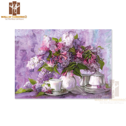 Bouquet Of Lilac, Paintings High Quality Unframed Poster Print & Waterproof Poster Print Wall Décor