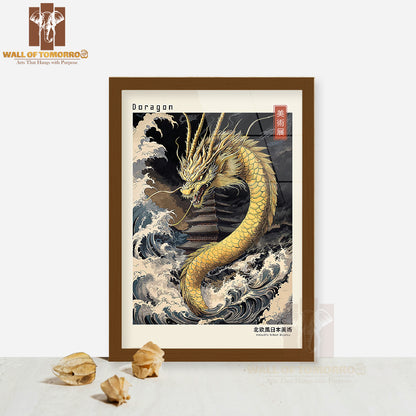 Doragon Japandi Elegance Art High Quality Glass Frame Wall Décor