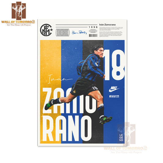 Famous Soccer Player in Motion Sports High Quality Unframed Poster Print & Waterproof Poster Print Wall Décor