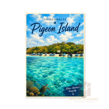 Trincomalee Pigeon Island Sri Lanka Travel High Quality Unframed Poster Print & Laminated Poster Print Wall Décor