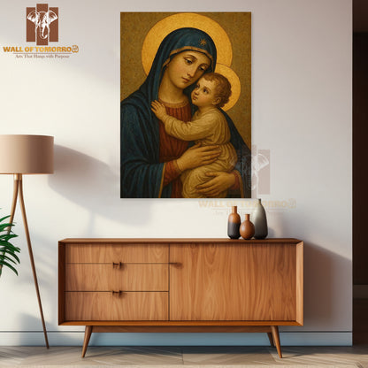 Mother Mary Religious High Quality Unframed Poster Print & Waterproof Poster Print Wall Décor in Sri Lanka
