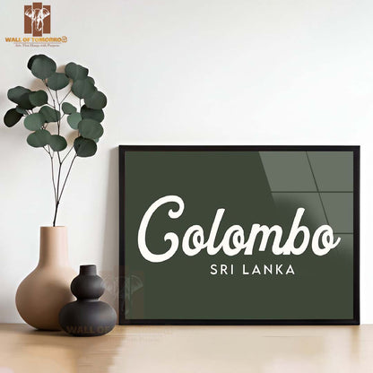 Colombo, Sri Lanka Travel High Quality Glass Frame Wall Décor
