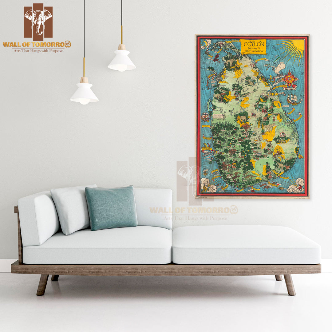 Ceylon, her Tea and other industries 1993 High Quality Unframed Poster Print & Waterproof Poster Print Wall Décor in Sri Lanka