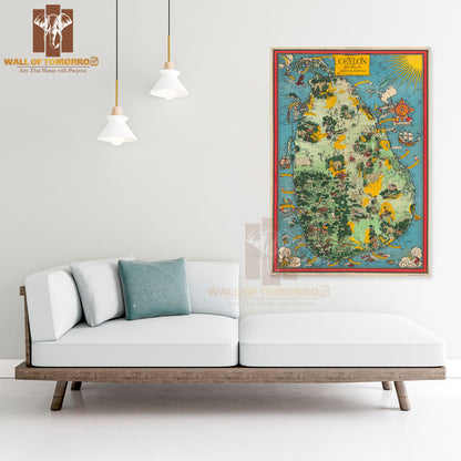 Ceylon, her Tea and other industries 1993 High Quality Unframed Poster Print & Waterproof Poster Print Wall Décor in Sri Lanka