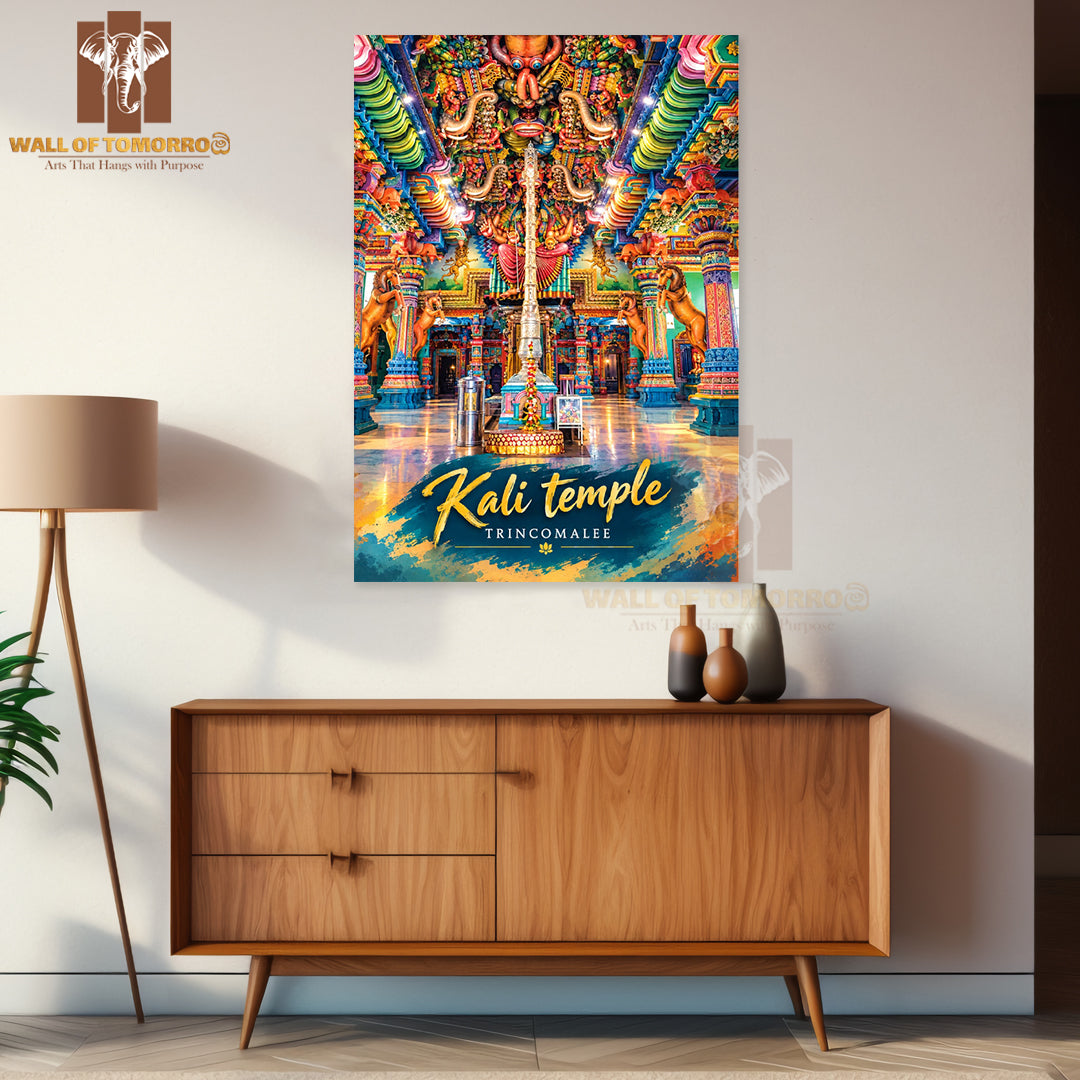 Kali Temple, Trincomalee Sri Lanka Travel High Quality Unframed Poster Print & Laminated Poster Print Wall Décor