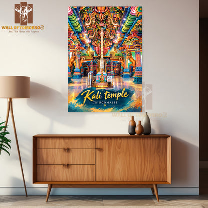 Kali Temple, Trincomalee Sri Lanka Travel High Quality Unframed Poster Print & Laminated Poster Print Wall Décor