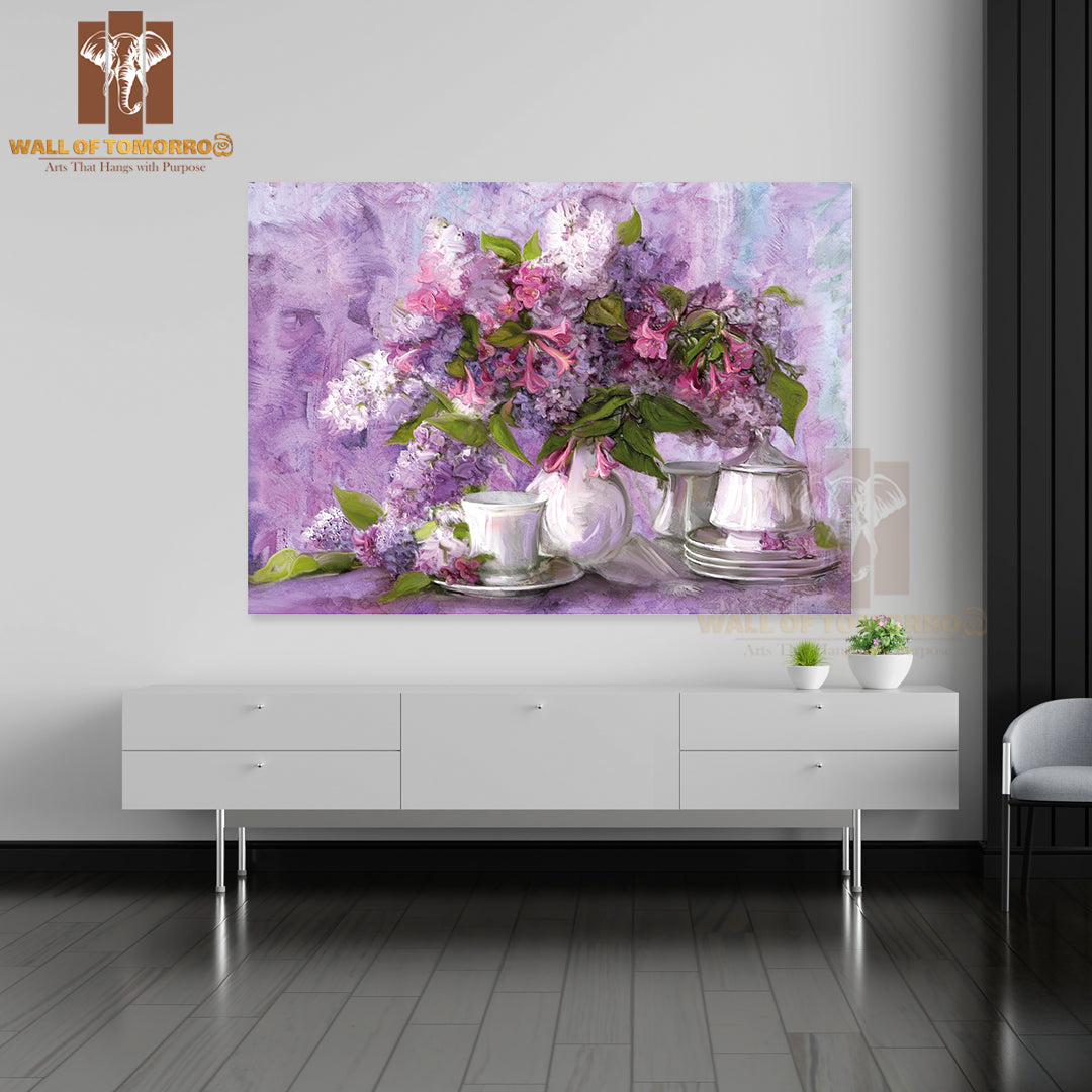 Bouquet Of Lilac, Paintings High Quality Unframed Poster Print & Waterproof Poster Print Wall Décor