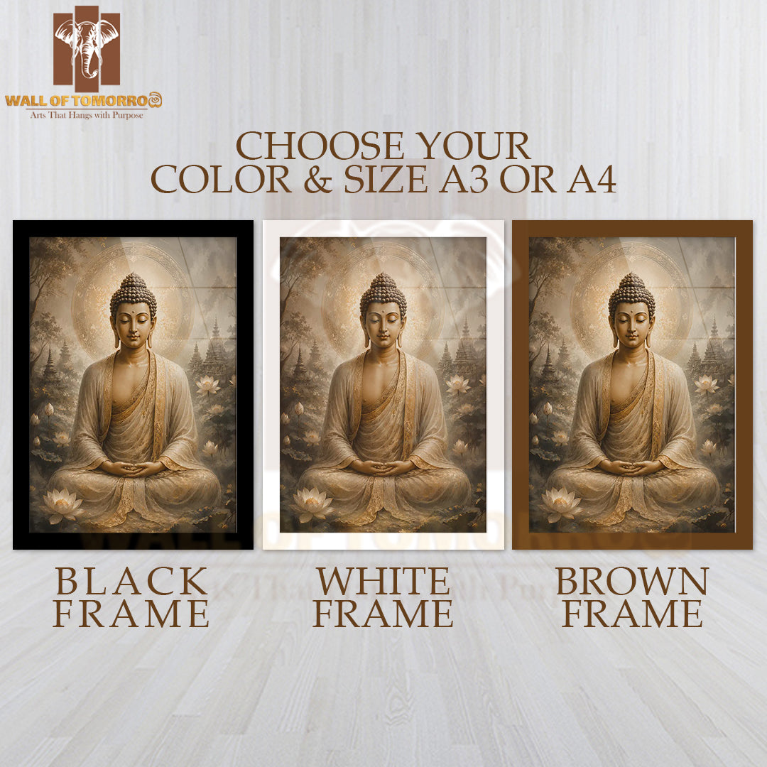 Lord Buddha Religious High Quality Glass Frame Wall Décors in Sri Lanka