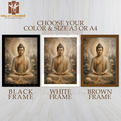 Lord Buddha Religious High Quality Glass Frame Wall Décors in Sri Lanka