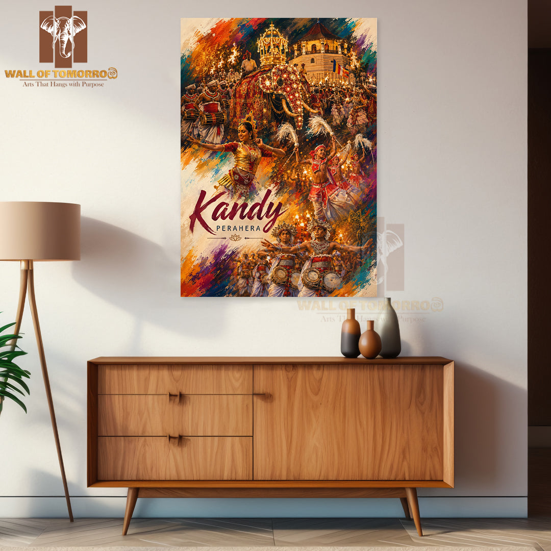 Kandy Perahera Sri Lanka Travel High Quality Unframed Poster Print & Laminated Poster Print Wall Décor