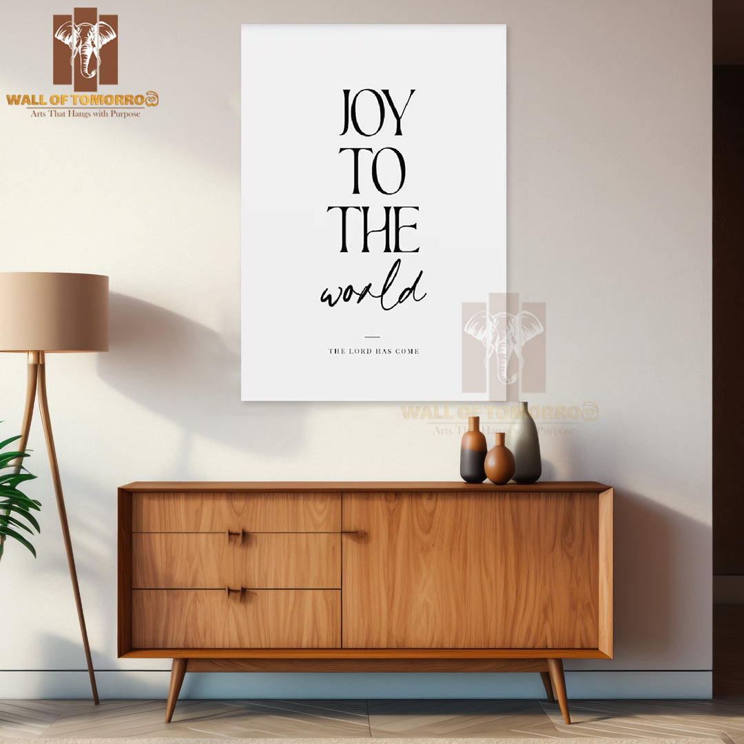 Joy to the world Bible verse High Quality Unframed Poster Print & Waterproof Poster Print Wall Décor