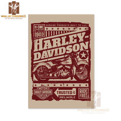 Harly Davidson Motor Bike High Quality Unframed Poster Print & Laminated Poster Print Wall Décor in Sri Lanka