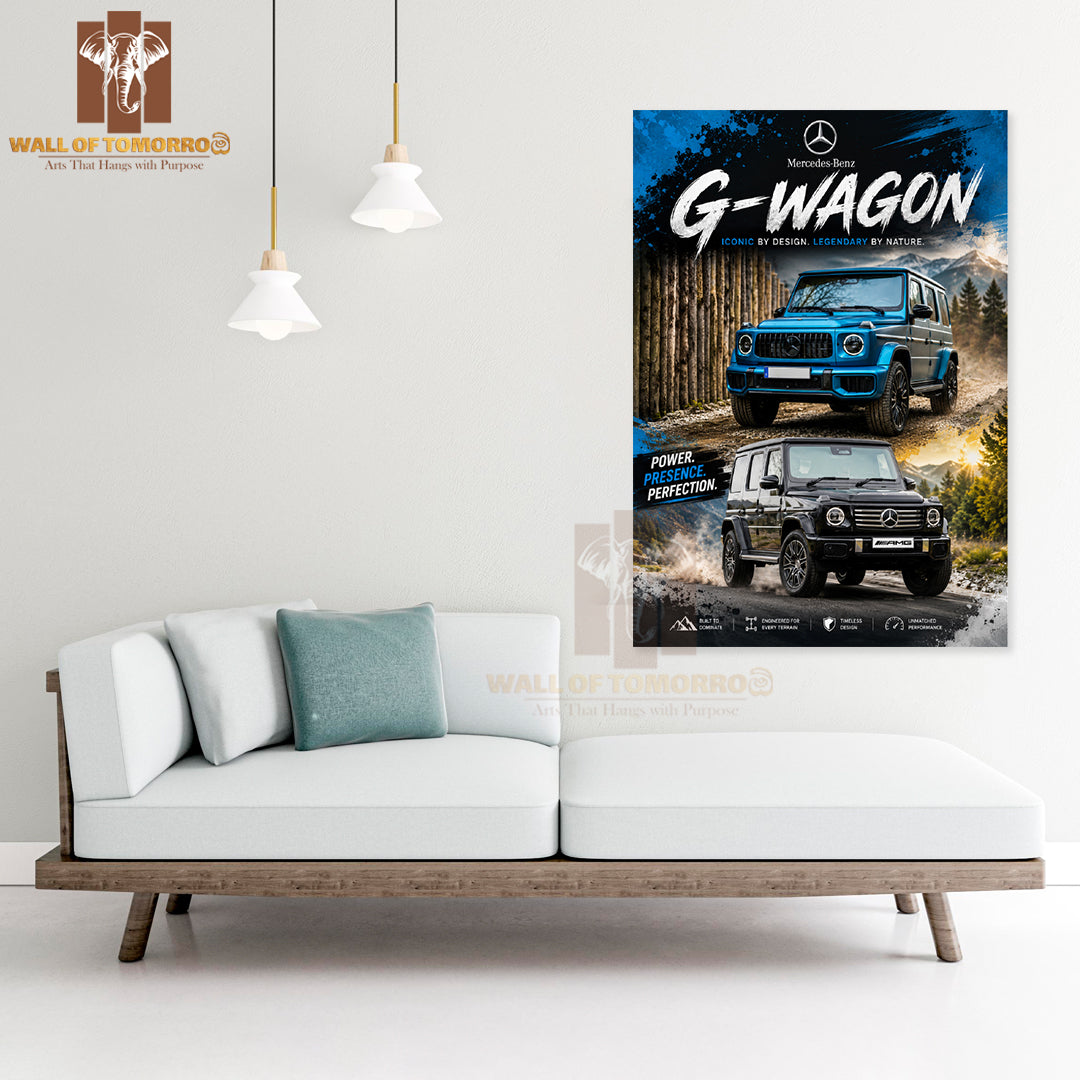 Mercedes-Benz G-Wagon Vehicle High Quality Unframed Poster Print & Waterproof Poster Print Wall Décor in Sri Lanka