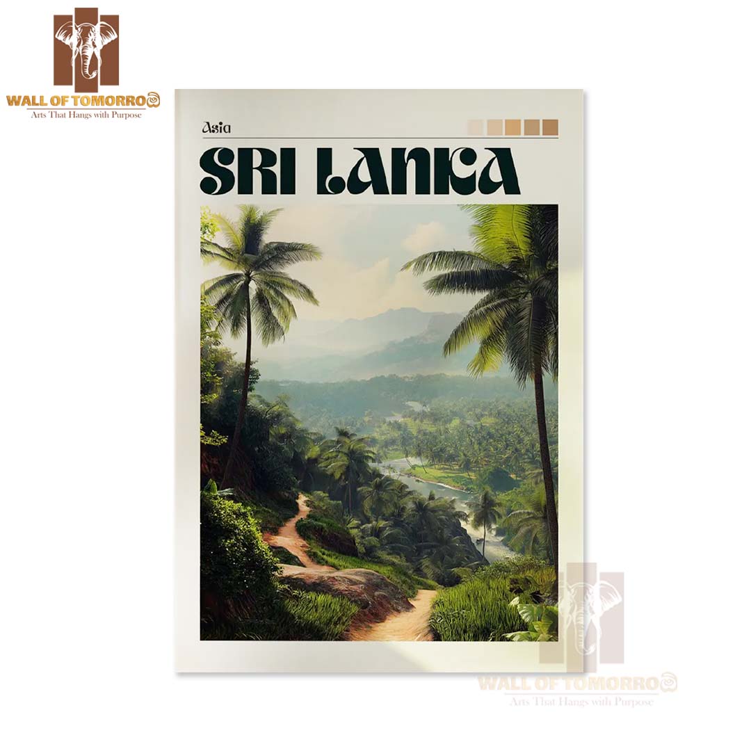 Asia Sri Lanka Travel High Quality Unframed Poster Print & Laminated Poster Print Wall Décor