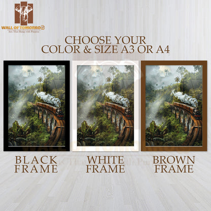 Sri Lanka Travel, Nine Arch Bridge High Quality Glass Frame Wall Décor