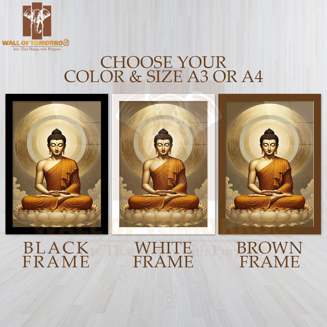 Lord Buddha Religious High Quality Glass Frame Wall Décors in Sri Lanka