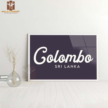 Colombo, Sri Lanka Travel High Quality Glass Frame Wall Décor