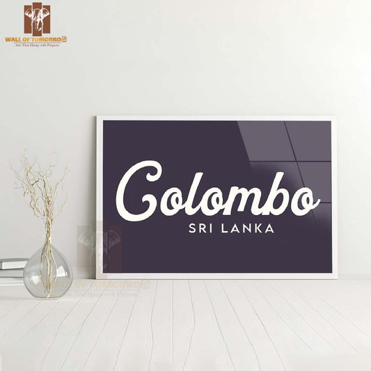 Colombo, Sri Lanka Travel High Quality Glass Frame Wall Décor