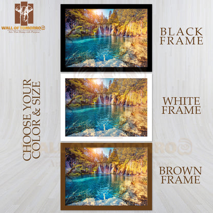 Plitvice Lake Croatia Photograph High Quality Unframed Poster Print & Waterproof Poster Print Wall Décor
