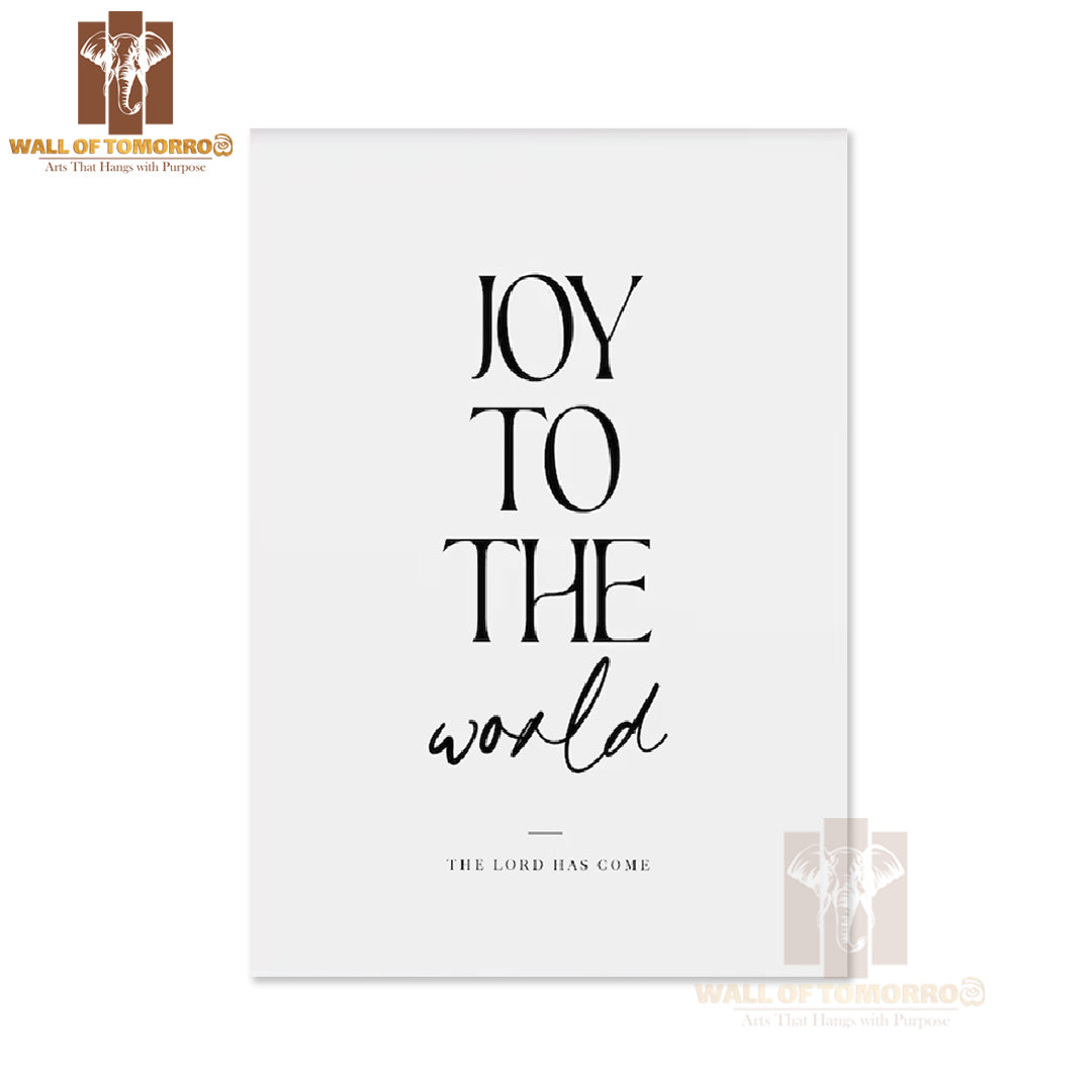 Joy to the world Bible verse High Quality Unframed Poster Print & Waterproof Poster Print Wall Décor
