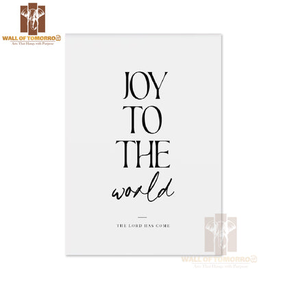 Joy to the world Bible verse High Quality Unframed Poster Print & Waterproof Poster Print Wall Décor