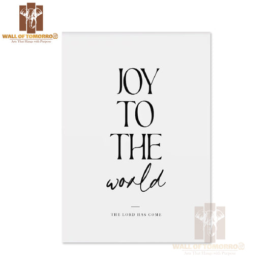 Joy to the world Bible verse High Quality Unframed Poster Print & Waterproof Poster Print Wall Décor