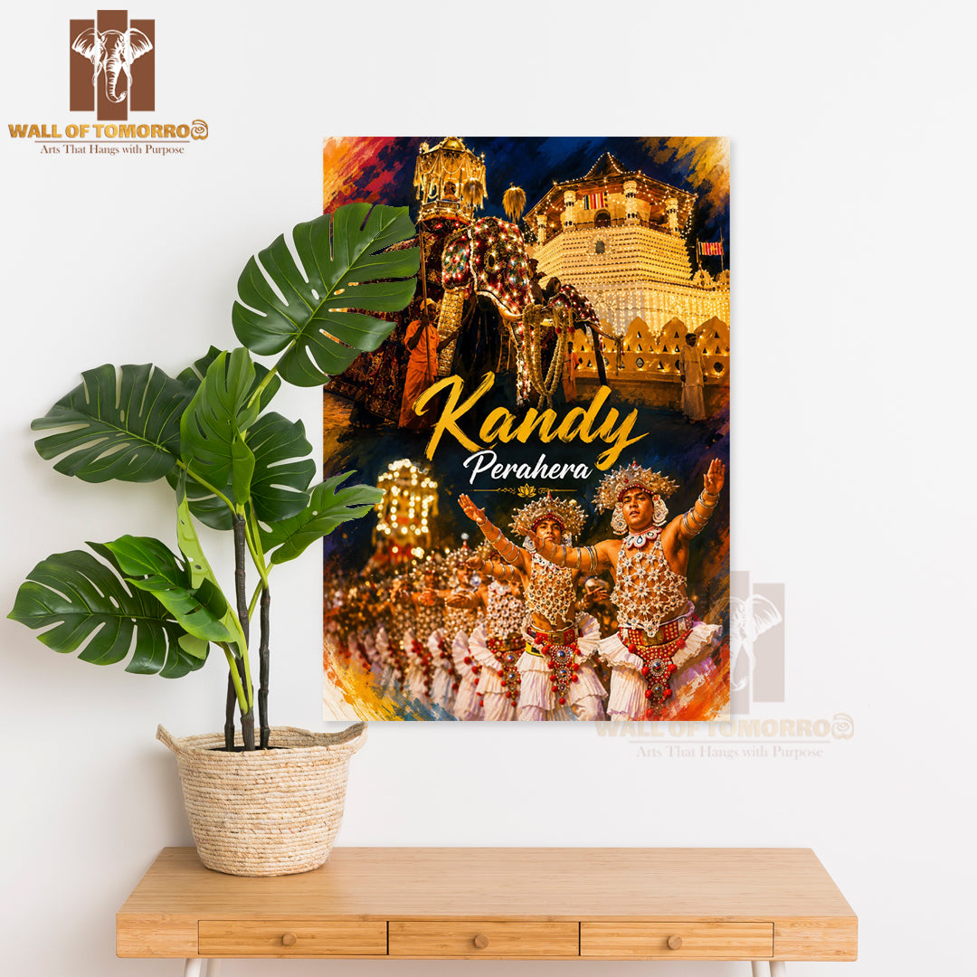Kandy Perahera Sri Lanka Travel High Quality Unframed Poster Print & Laminated Poster Print Wall Décor