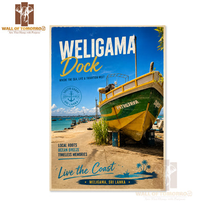 Weligama Dock Sri Lanka Travel High Quality Unframed Poster Print & Waterproof Poster Print Wall Décor