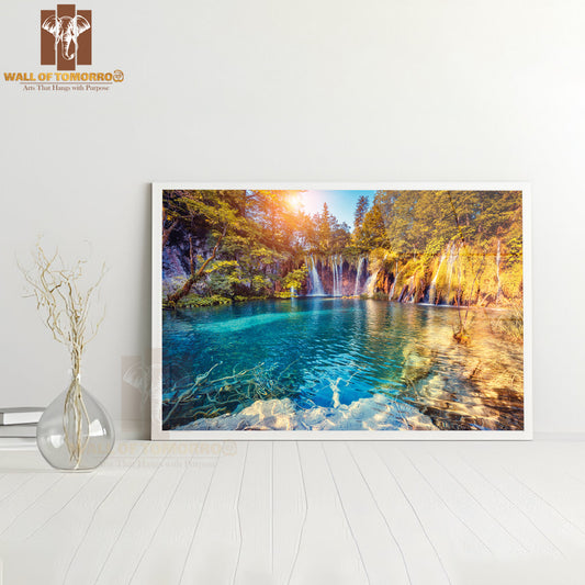 Plitvice Lake Croatia Photograph High Quality Unframed Poster Print & Waterproof Poster Print Wall Décor