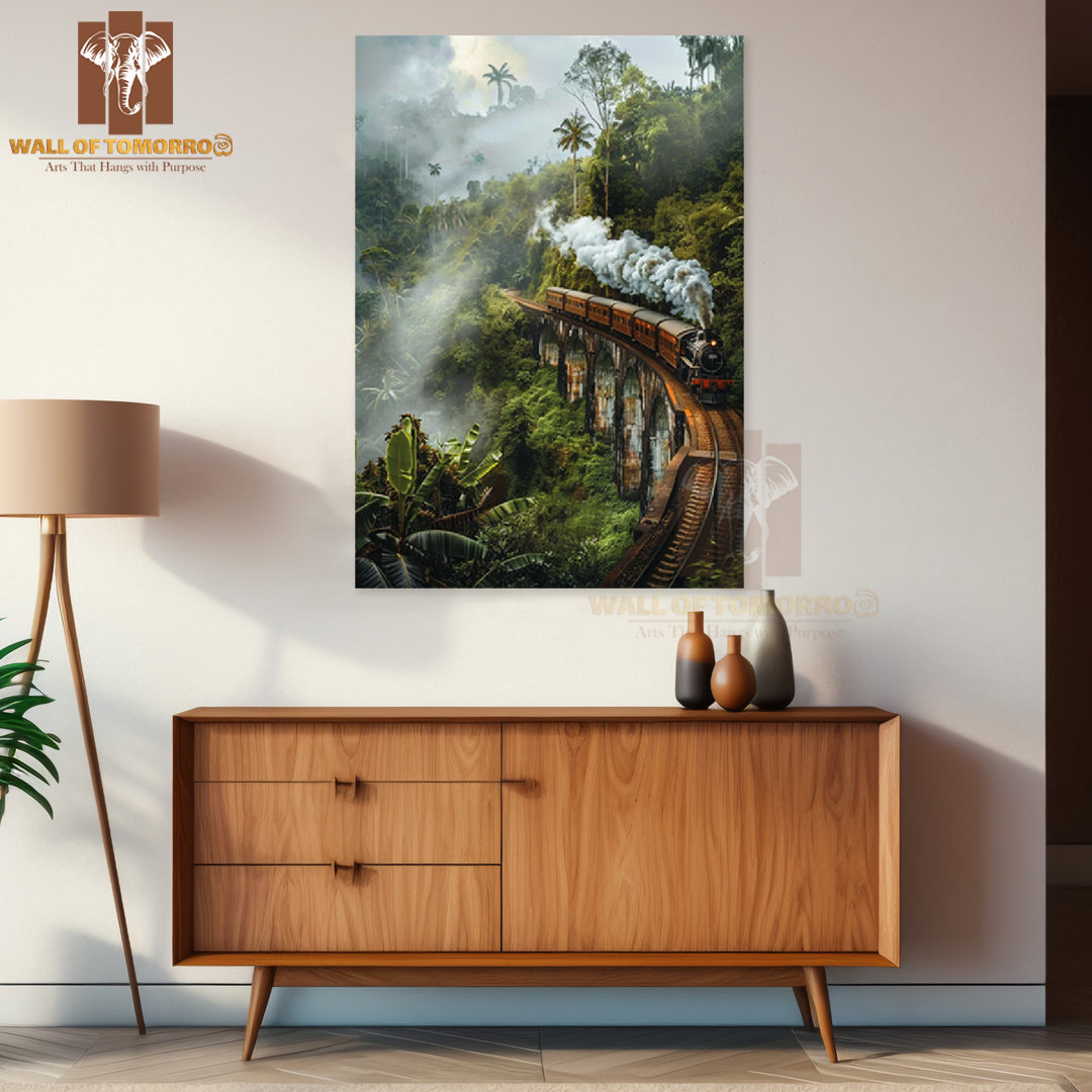 Sri Lanka Travel, Nine Arch Bridge High Quality Unframed Poster Print & Waterproof Poster Print Wall Décor