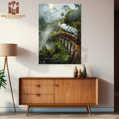 Sri Lanka Travel, Nine Arch Bridge High Quality Unframed Poster Print & Waterproof Poster Print Wall Décor