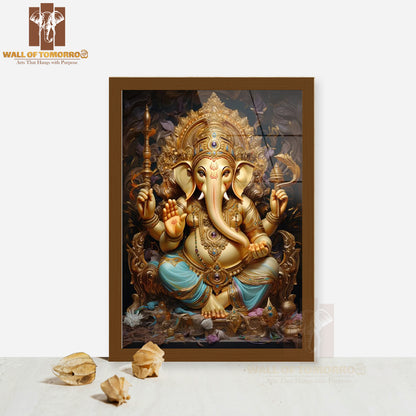 Lord Ganesha Religious High Quality Glass Frame Wall Décors in Sri Lanka