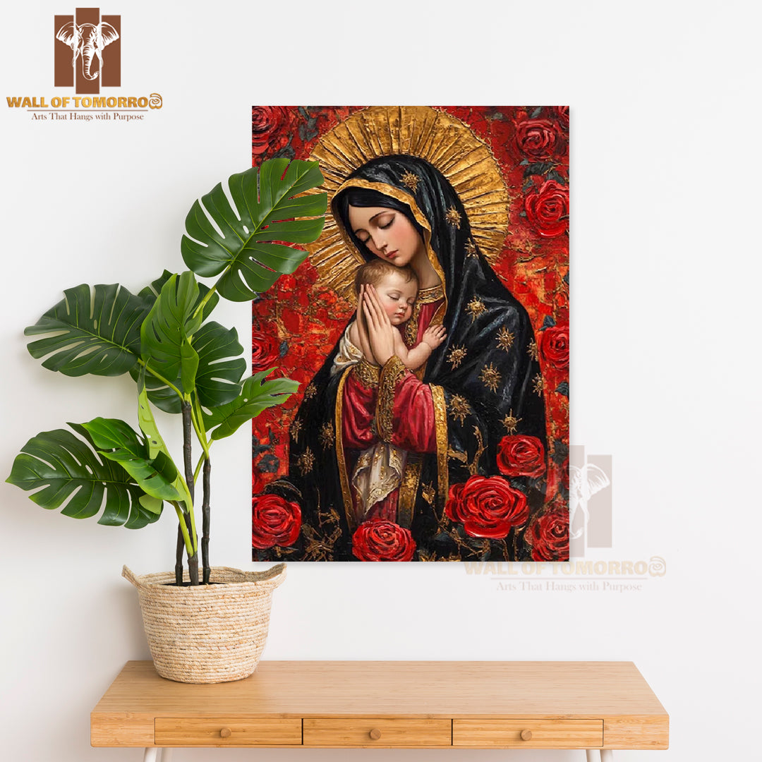 Mother Mary Religious High Quality Unframed Poster Print & Waterproof Poster Print Wall Décor in Sri Lanka