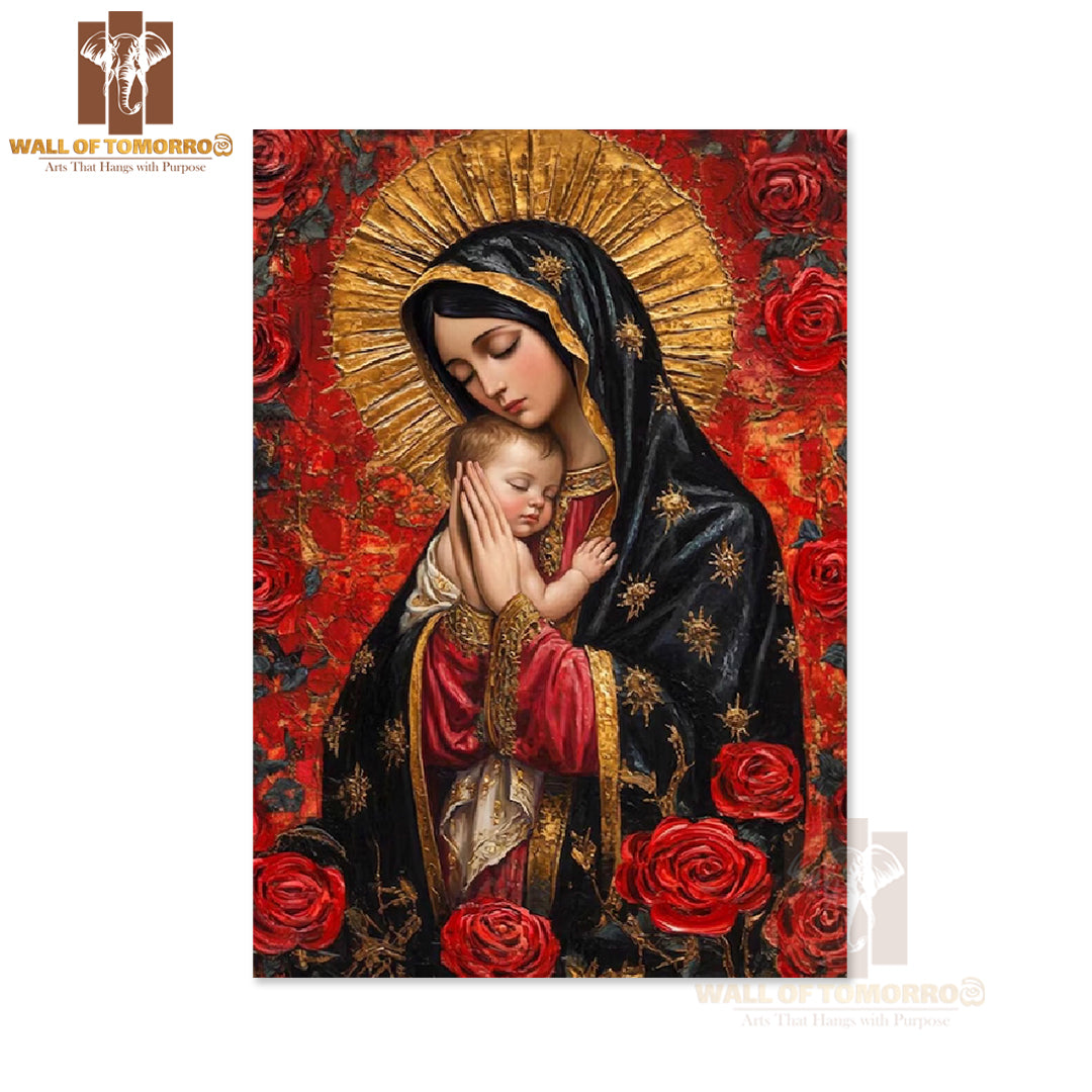 Mother Mary Religious High Quality Unframed Poster Print & Waterproof Poster Print Wall Décor in Sri Lanka