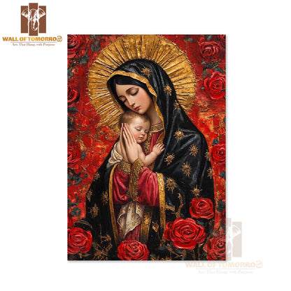 Mother Mary Religious High Quality Unframed Poster Print & Waterproof Poster Print Wall Décor in Sri Lanka
