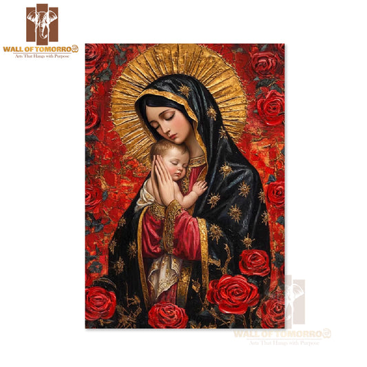 Mother Mary Religious High Quality Unframed Poster Print & Waterproof Poster Print Wall Décor in Sri Lanka
