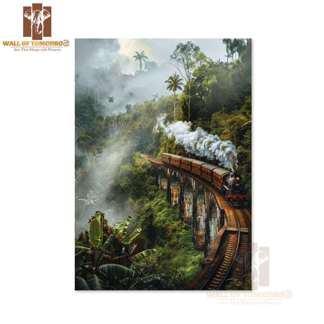 Sri Lanka Travel, Nine Arch Bridge High Quality Unframed Poster Print & Waterproof Poster Print Wall Décor
