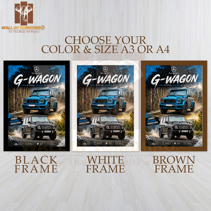 Mercedes-Benz G-Wagon Vehicle High Quality Glass Frame Wall Décors in Sri Lanka