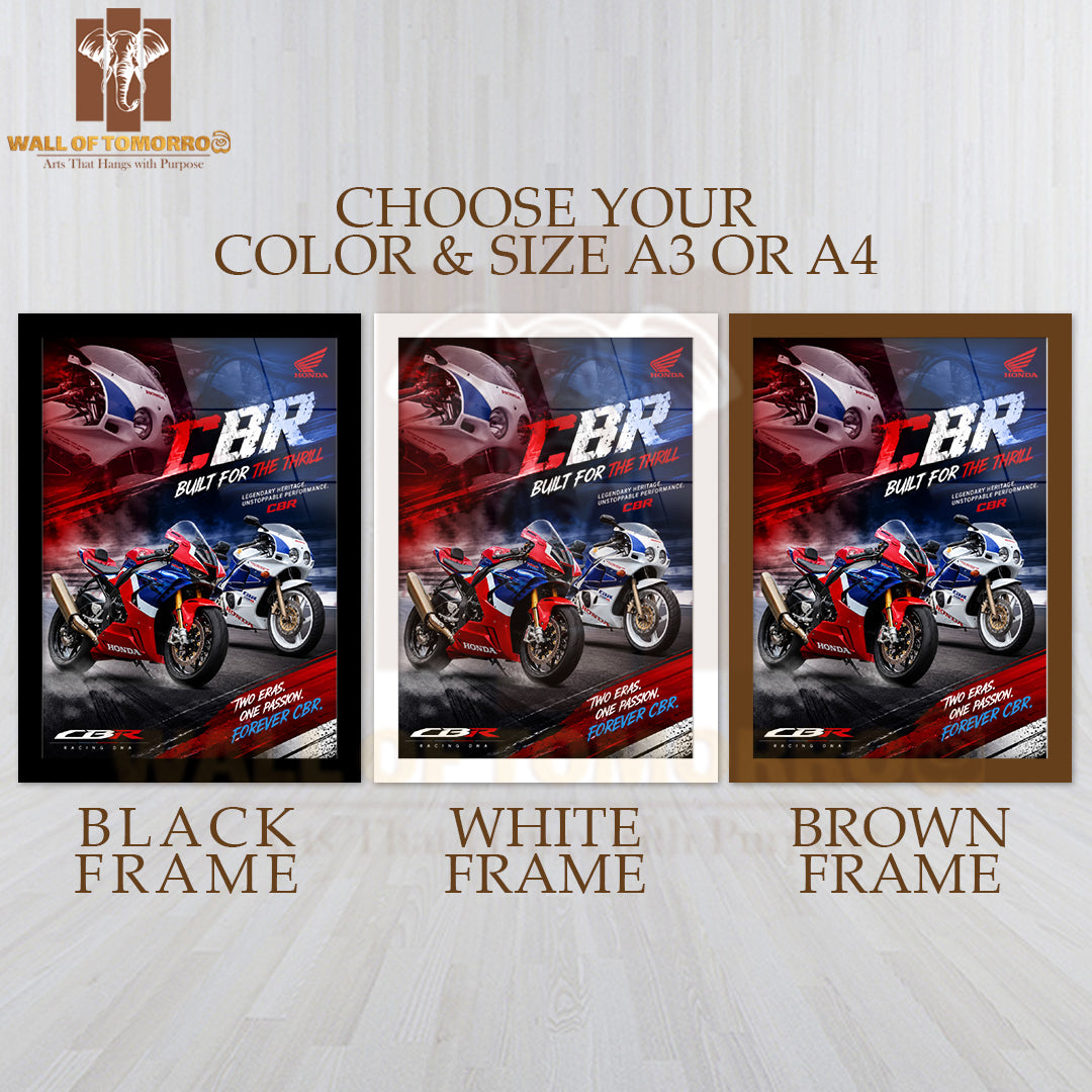 Honda CBR Bike High Quality Glass Frame Wall Décors in Sri Lanka