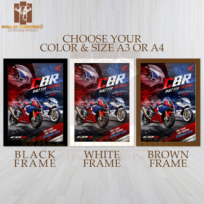 Honda CBR Bike High Quality Glass Frame Wall Décors in Sri Lanka