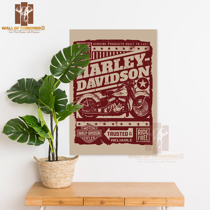 Harly Davidson Motor Bike High Quality Unframed Poster Print & Laminated Poster Print Wall Décor in Sri Lanka