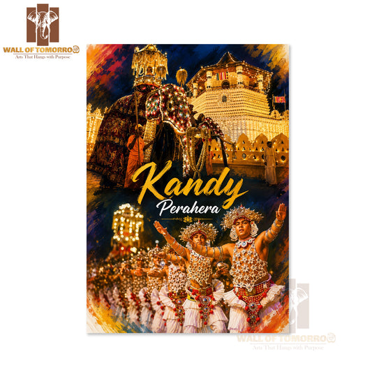 Kandy Perahera Sri Lanka Travel High Quality Unframed Poster Print & Laminated Poster Print Wall Décor