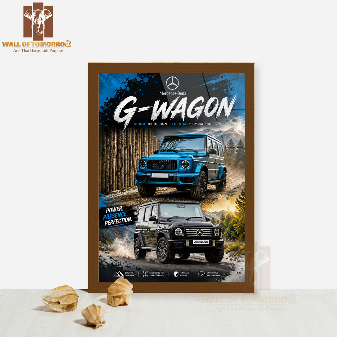 Mercedes-Benz G-Wagon Vehicle High Quality Glass Frame Wall Décors in Sri Lanka
