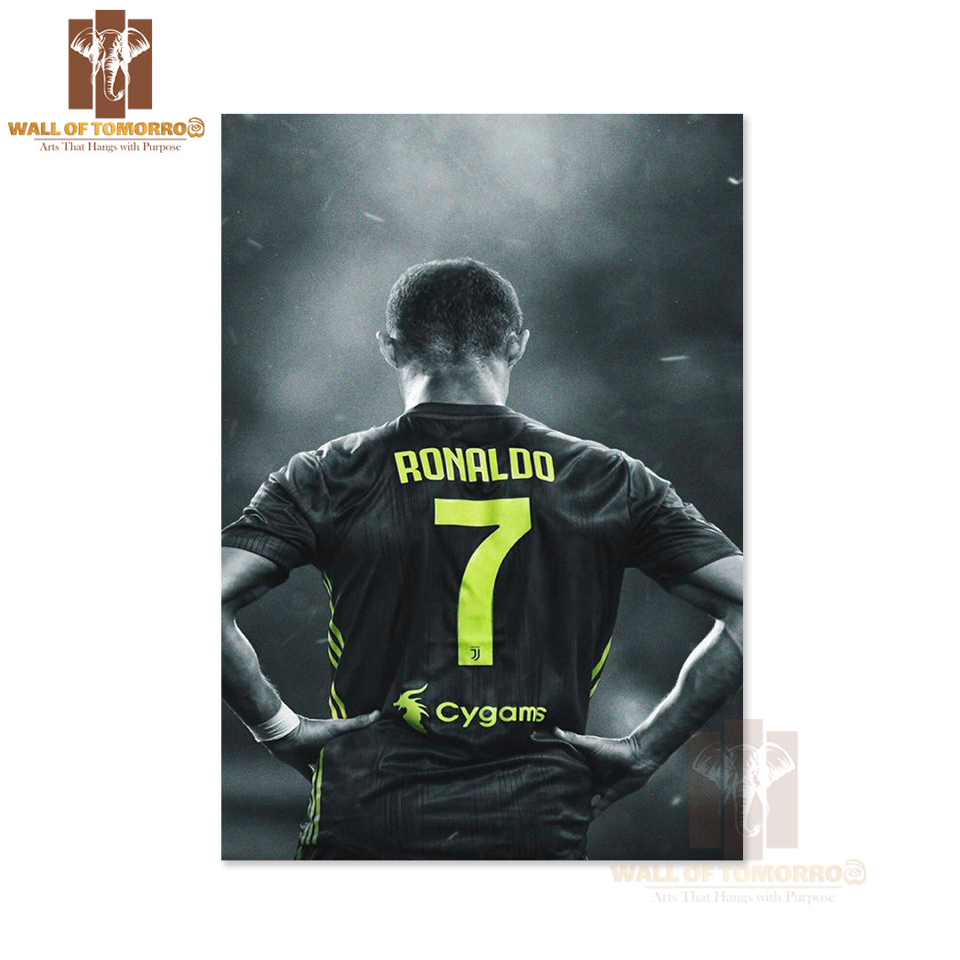 Famous Soccer Player Highlighting His Signature High Quality Unframed Poster Print & Waterproof Poster Print Wall Décor