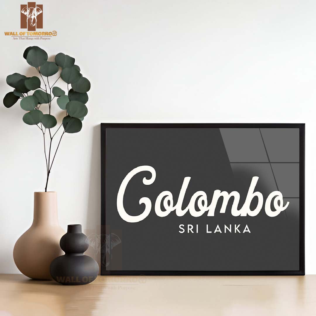Colombo, Sri Lanka Travel High Quality Glass Frame Wall Décor